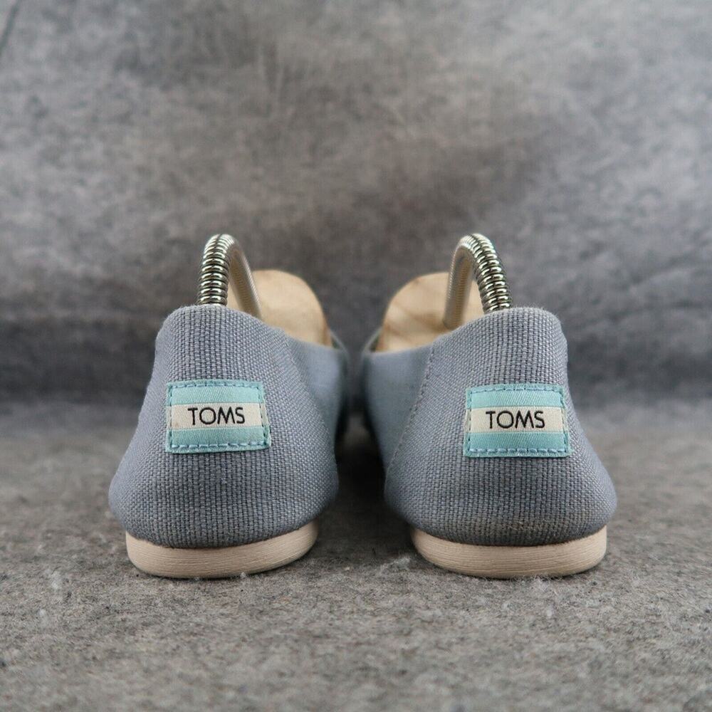 Toms Shoes Women 9.5 Flat Loafer Slip On Earthwise Comfort Casual Blue Lifestyle - Picture 5 of 15